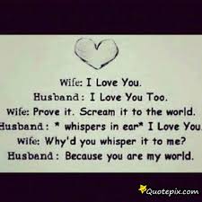 Cute Little Conversation Between A Husband And A Wife. - QuotePix ... via Relatably.com