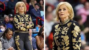 Kim Mulkey's NCAA Tournament Style Goes Viral: Baroque Gold and State Flowers