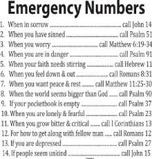 Amazon.com: Decal Quote-Bible Verse Wall Decal-Emergency Numbers ... via Relatably.com