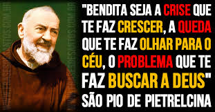 Resultado de imagem para mensagem de pe pio