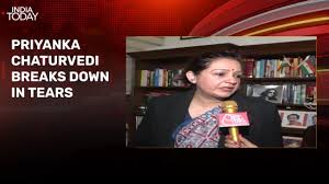 Priyanka Chaturvedi breaks down in tears while talking about Ajit Pawar's death - India Today