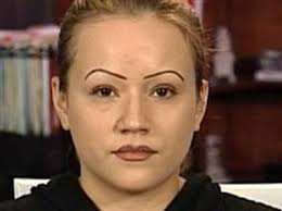 Image result for skinny eyebrows on older women