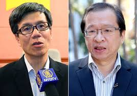 (left) Andrew Cheng Kar-Foo. (right) Kam Nai-wai. - 2011-6-20-minghui-taiwan-xtrtv-02