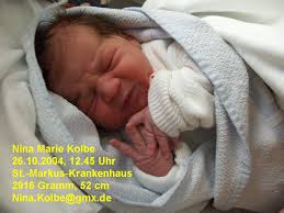 <b>...</b> Frankfurt erblickte am 26.10.2004 Nina <b>Marie Kolbe</b> das Licht der Welt. - nina