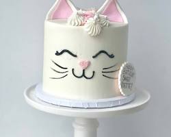 decorated cat cakeの画像