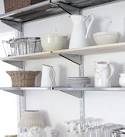 Beach Cottage Breakfast Room Open Industrial Style Shelving