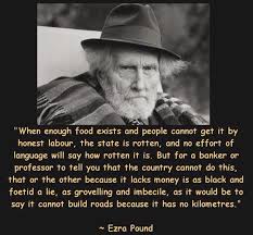 Ezra Pound | People Against RIBA (Usury) | Pinterest via Relatably.com