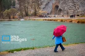 بارش باران پاییزی در کرمانشاه