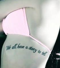 Rib Quote Tattoos on Pinterest | Side Quote Tattoos, Girl Tattoos ... via Relatably.com