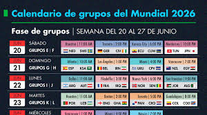 Fixture De Mundial
