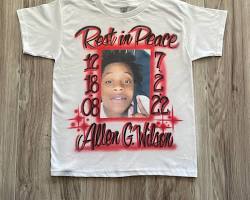 customdesigned My Cousin In Peace airbrush memorial Tshirt