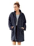 Manteau laine bleu marine
