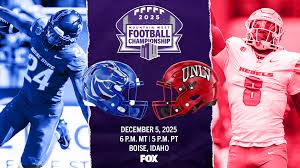 Boise State to Host UNLV for 2025 Mountain West Football Championship