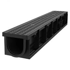 VEVOR Trench Drain, 40.2 x 6.6 x 5.5 in, 3 Pack Linear ...