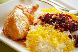 نتیجه تصویری برای خورش قیمه خلال و زرشک