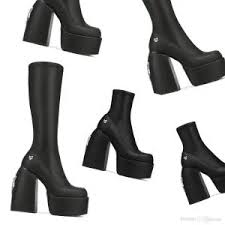 Designer Bootie: Tall High Spice Black Stretch Boots Secret Black Jailbreaker Leather Slip On Footwear Sizes 35 41 From Factory Mlb_shoes, Bulk $97.98 | DHgate.Com
