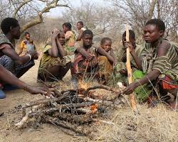 Hadza hunter-gatherers in Tanzania