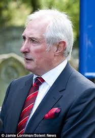 Laid to rest: Former British Lions rugby captain and A Question of Sport star Cliff Morgan died last month and former Wales star Gareth Edwards paid his ... - article-2420308-1BCD2C06000005DC-697_306x442