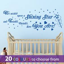 Shining Star Quote Twinkle Twinkle Wall Sticker Decal Little Baby ... via Relatably.com