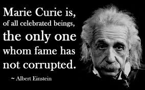 Einstein on Marie Curie | Marie Curie | Pinterest | Marie Curie ... via Relatably.com