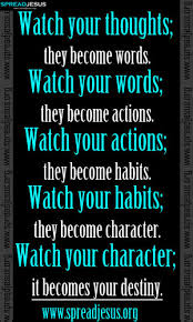 INSPIRING QUOTES Watch your thoughts; they become words. via Relatably.com