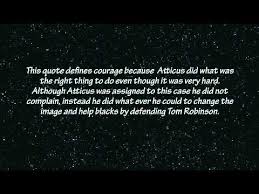 To Kill A Mocking Bird quote project - YouTube via Relatably.com