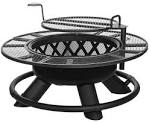 Wood burning fire pit grill eBay