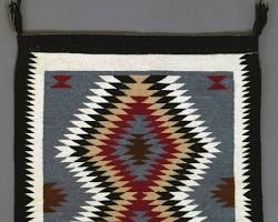 Imagen de Navajo weaving spirit line Ch'ihónít'i detail rug