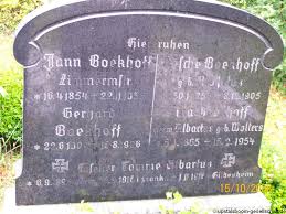 Grab von Gerhard Boekhoff (22.06.1909-15.08.1926), Friedhof Hollen ...