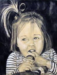 Upstairs Art - Individual Students: Gail Southwell - Murrurundi NSW Australia - gail-southwell-2-child-portrait-feb10