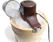 Homemade ice cream with machine