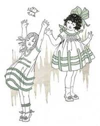 Résultat de recherche d'images pour "Redwork embroidery girls dress up"