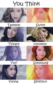 Résultat de recherche d'images pour "snsd you think"