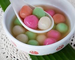 Image of Chinese winter solstice food