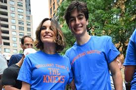 Mariska Hargitay's Son Continues Her Punny T-Shirt Trend By Wearing a Knicks Tee with Her Name at Parade
