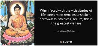 Gautama Buddha quote: When faced with the vicissitudes of life ... via Relatably.com