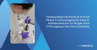 Valneva Announces Promising Results of Phase 3 Immunogenicity Trial for Single-Shot Chikungunya Vaccine in Adolescents
