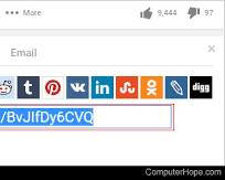 Image of Copying Website Page Link
