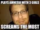 Jesse Cox - plays amnesia with 3 girls screams the most - 36flli