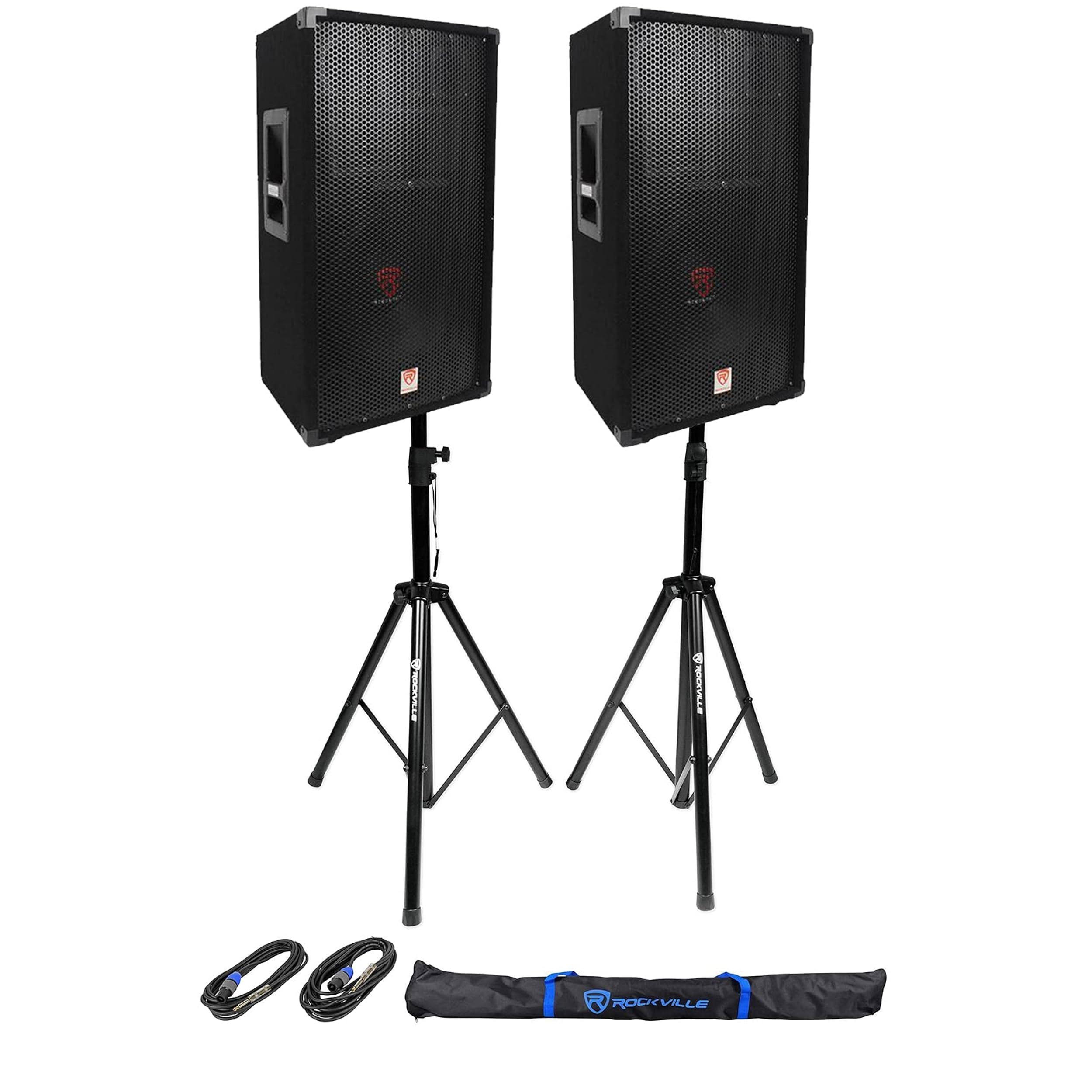 Rockville Rsg12 12 3-Way 1000 Watt 8 Ohm Passive DJ PA Speaker