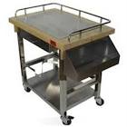 Chariot et desserte pour plancha, bois, inox, acier - Esprit Barbecue