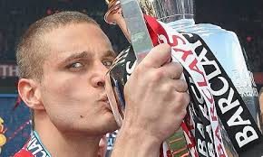 Nemanja Vidic collected the fans&#39; and players&#39; player of the year awards last season. Photograph: John Peters/Man Utd via Getty Images - vidic-001