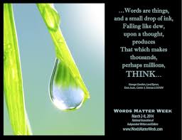 Words Matter Week | Sponsored by the National Association of ... via Relatably.com