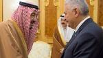 Saudi king receives, holds talks