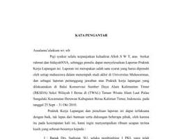 Gambar Kata Pengantar laporan PKL