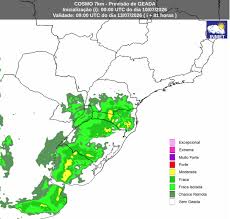 Previsão para sábado (11), domingo (12) e segunda-feira (13):