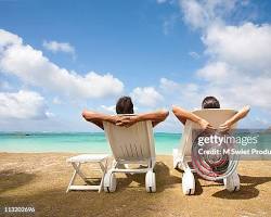 Image of someone relaxing on a beach in Hawaii