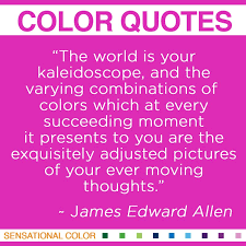 Quotes About Color by James Edward Allen | Sensational Color via Relatably.com