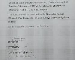 Image of DAVV Guest Lecture