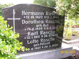 Grab von Hermann Rasche (17.10.1872-12.01.1945), Friedhof Marcardsmoor - ma346